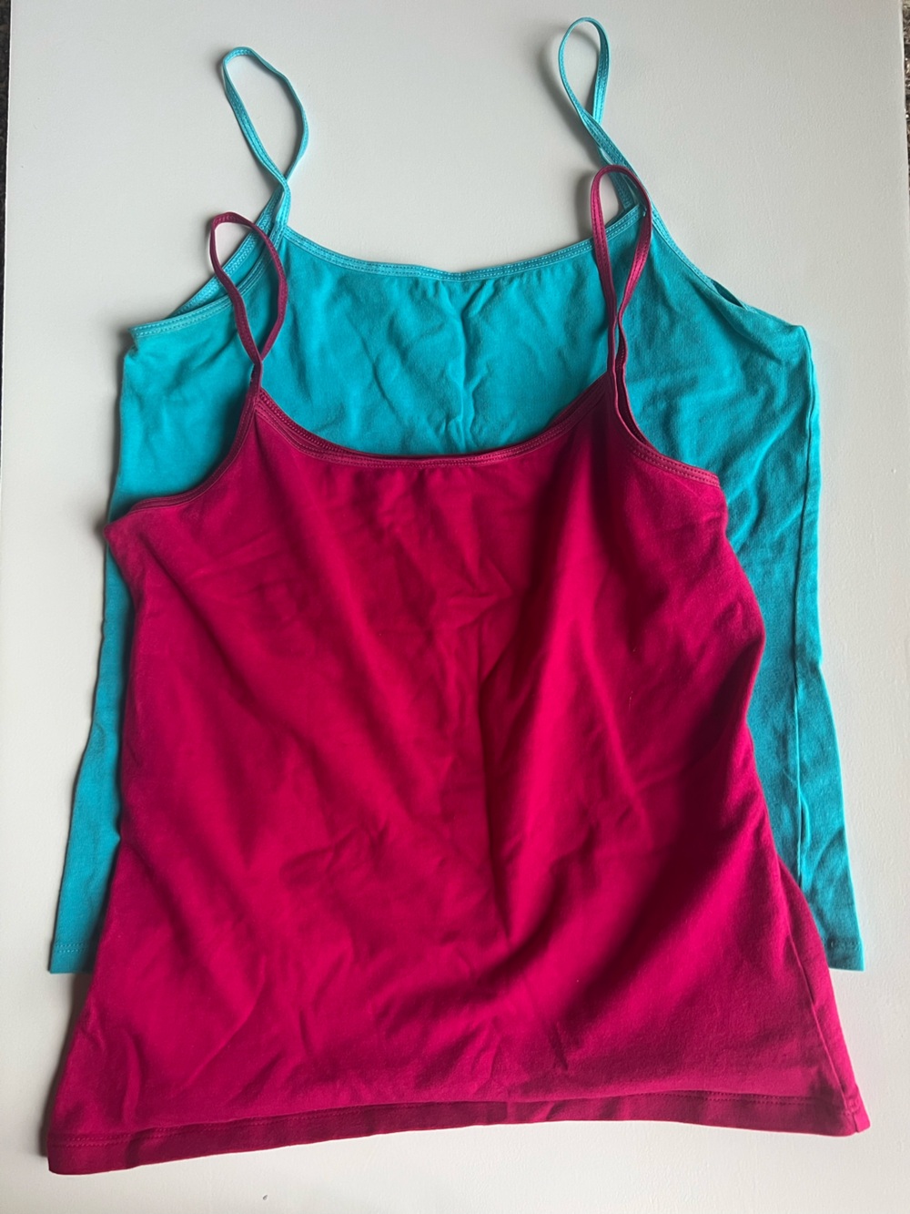 Old Navy Camisole Tank Top Bundle 2 Pack Pink Turquoise Size Medium